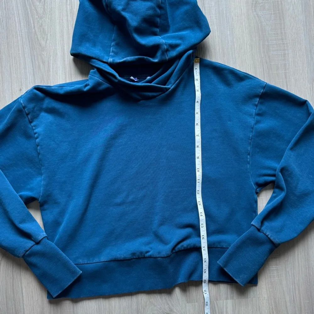 Joy Lab Sweat Set Hoodie Joggers Women’s Small Blue Acid Wash Thumbholes - Picture 5 of 14